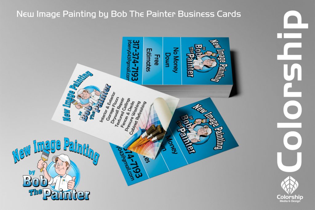 Bob the Painter logo and cards