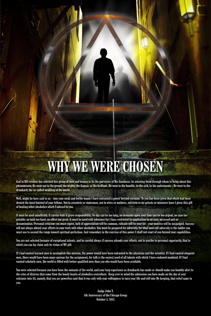 Why We Were Chosen poster at 50 percent actual size